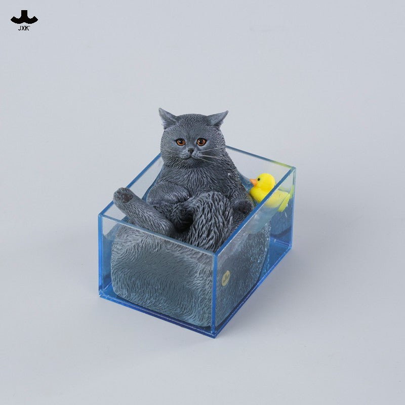 JXK340 泡風呂の猫 樹脂フィギュアセット（全4種）