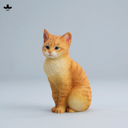 JXK352 お行儀よく座る猫 樹脂フィギュア（全3種）
