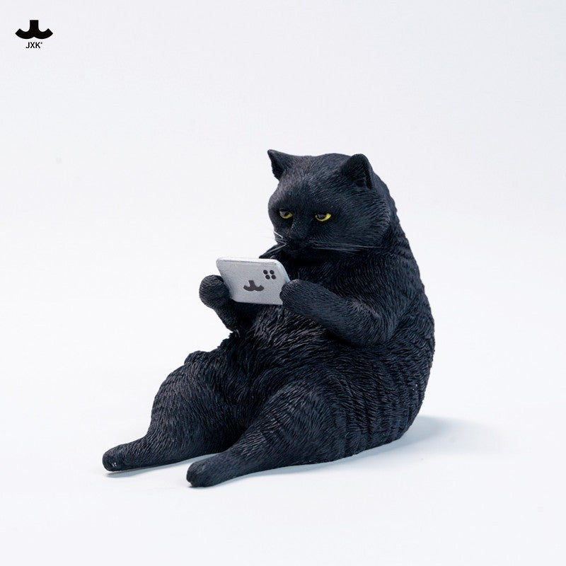 JXK354 ネットに夢中な猫 樹脂フィギュア（全3種） 商品画像