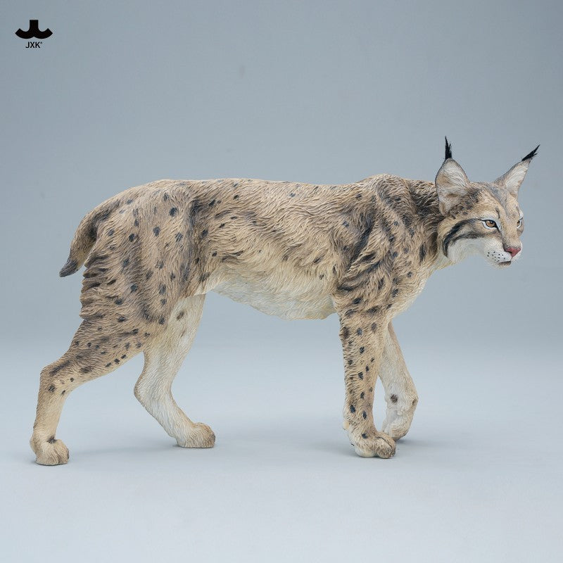 JXK361 オオヤマネコ 樹脂製野生猫彫像（全2種）