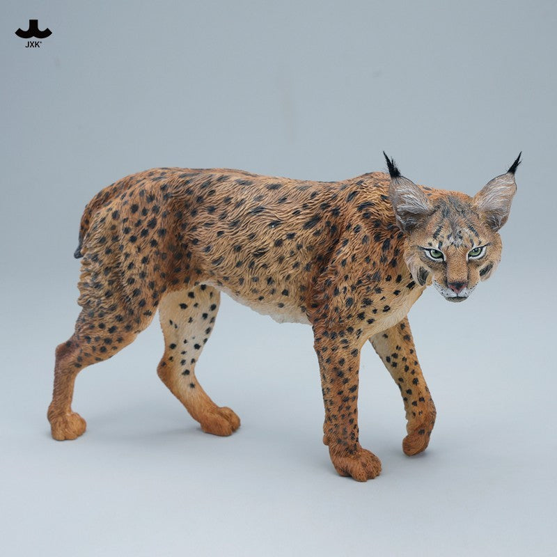 JXK361 オオヤマネコ 樹脂製野生猫彫像（全2種）