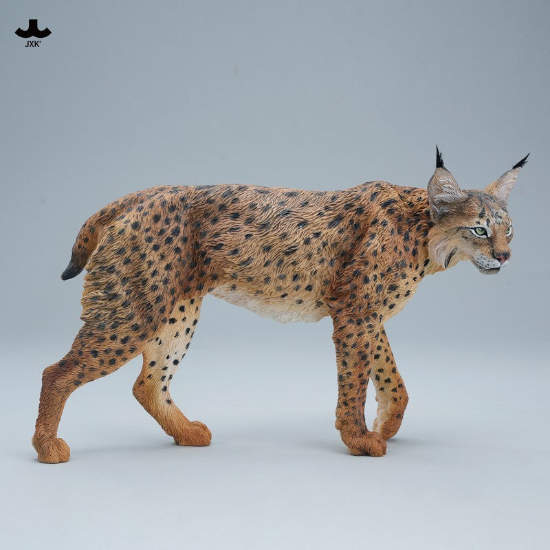 JXK361 オオヤマネコ 樹脂製野生猫彫像（全2種）