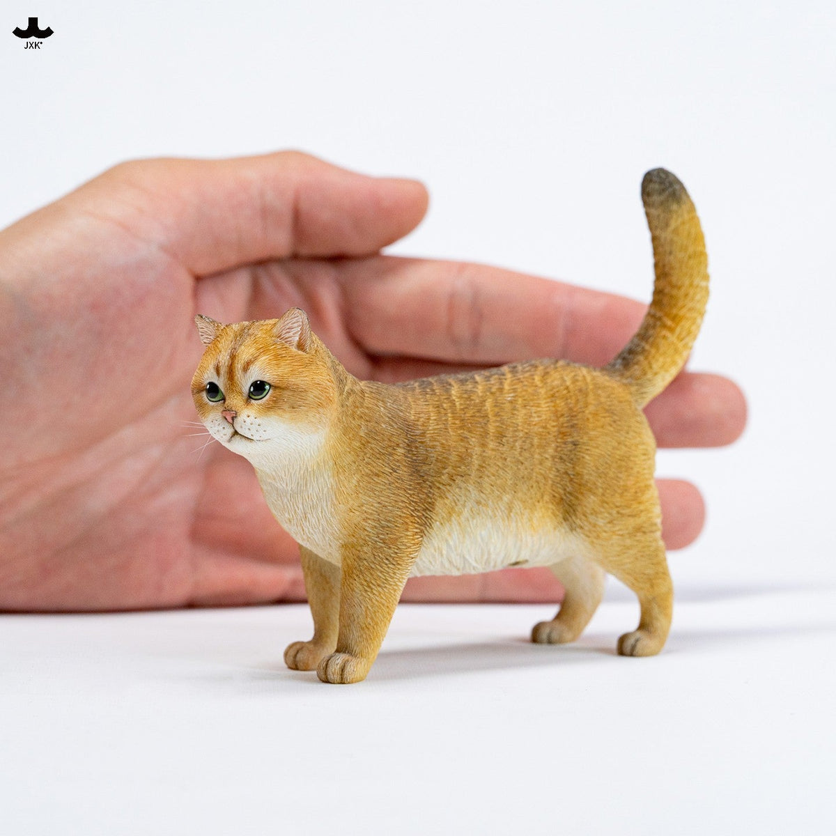JXK365 金銀グラデーション猫 樹脂フィギュア（全2種）