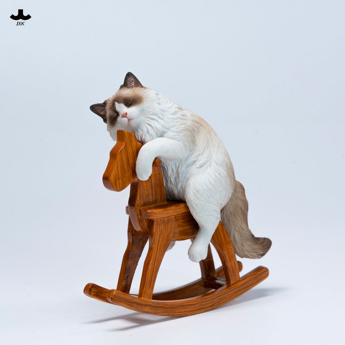 JXK374 トロイの木馬に乗ったラグドール猫 フィギュア（全2種）