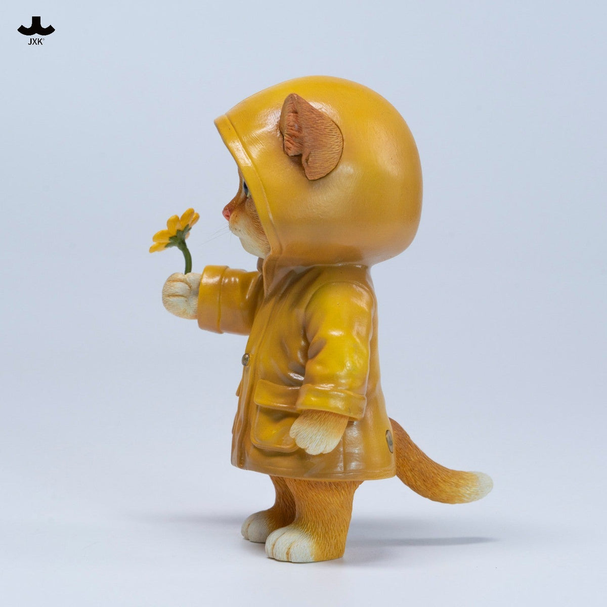 JXK380 雨の中の子猫 樹脂フィギュア