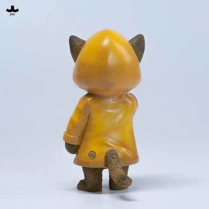 JXK380 雨の中の子猫 樹脂フィギュア