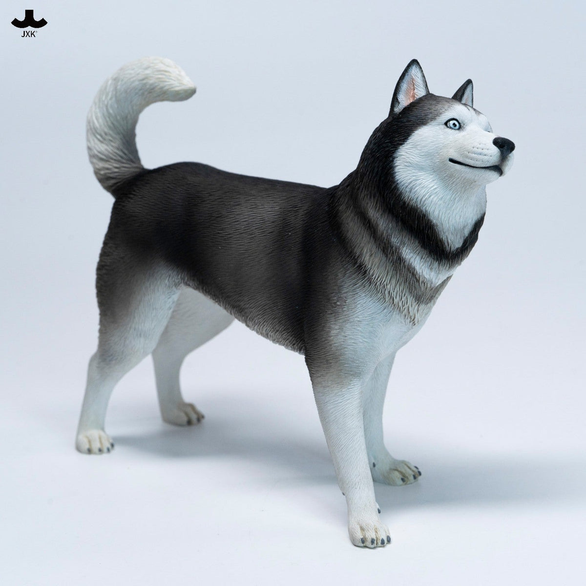JXK381 ハスキー隊長 樹脂製犬フィギュア
