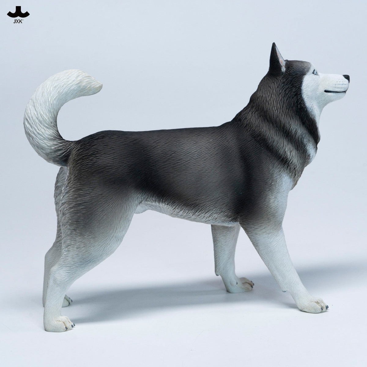 JXK381 ハスキー隊長 樹脂製犬フィギュア