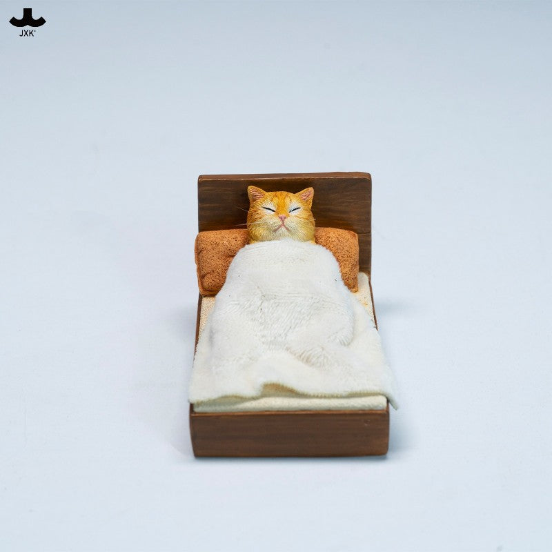 JS2506 すやすや猫 樹脂・布製フィギュア（全2種）