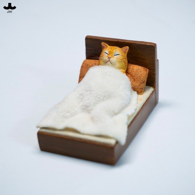JS2506 すやすや猫 樹脂・布製フィギュア（全2種）