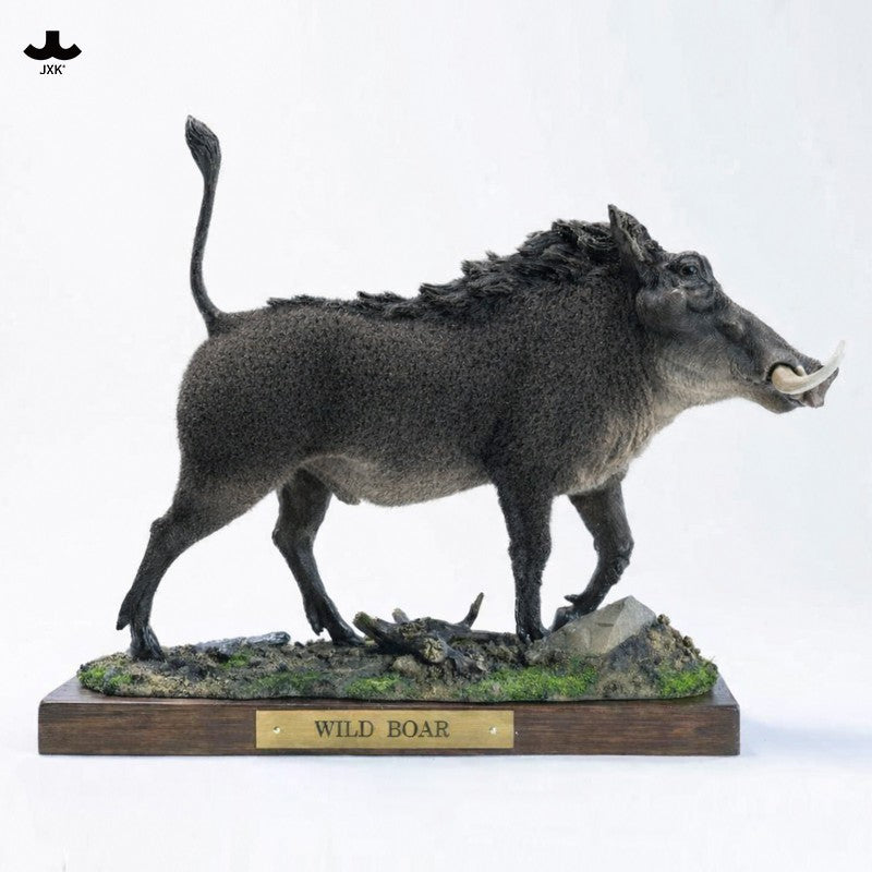 JXK358 イボイノシシ 樹脂製野生動物彫像（全2種）