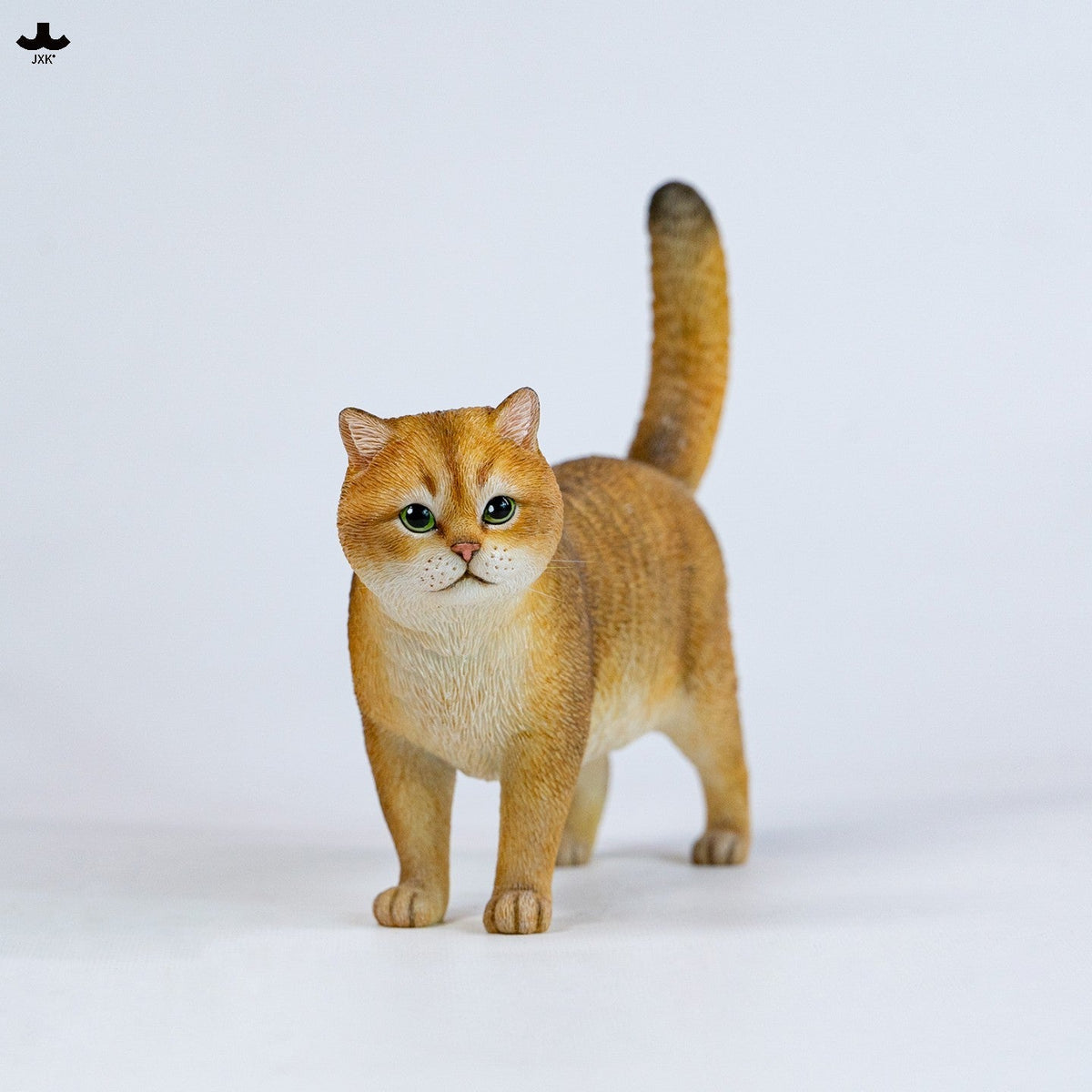 JXK365 金銀グラデーション猫 樹脂フィギュア（全2種）