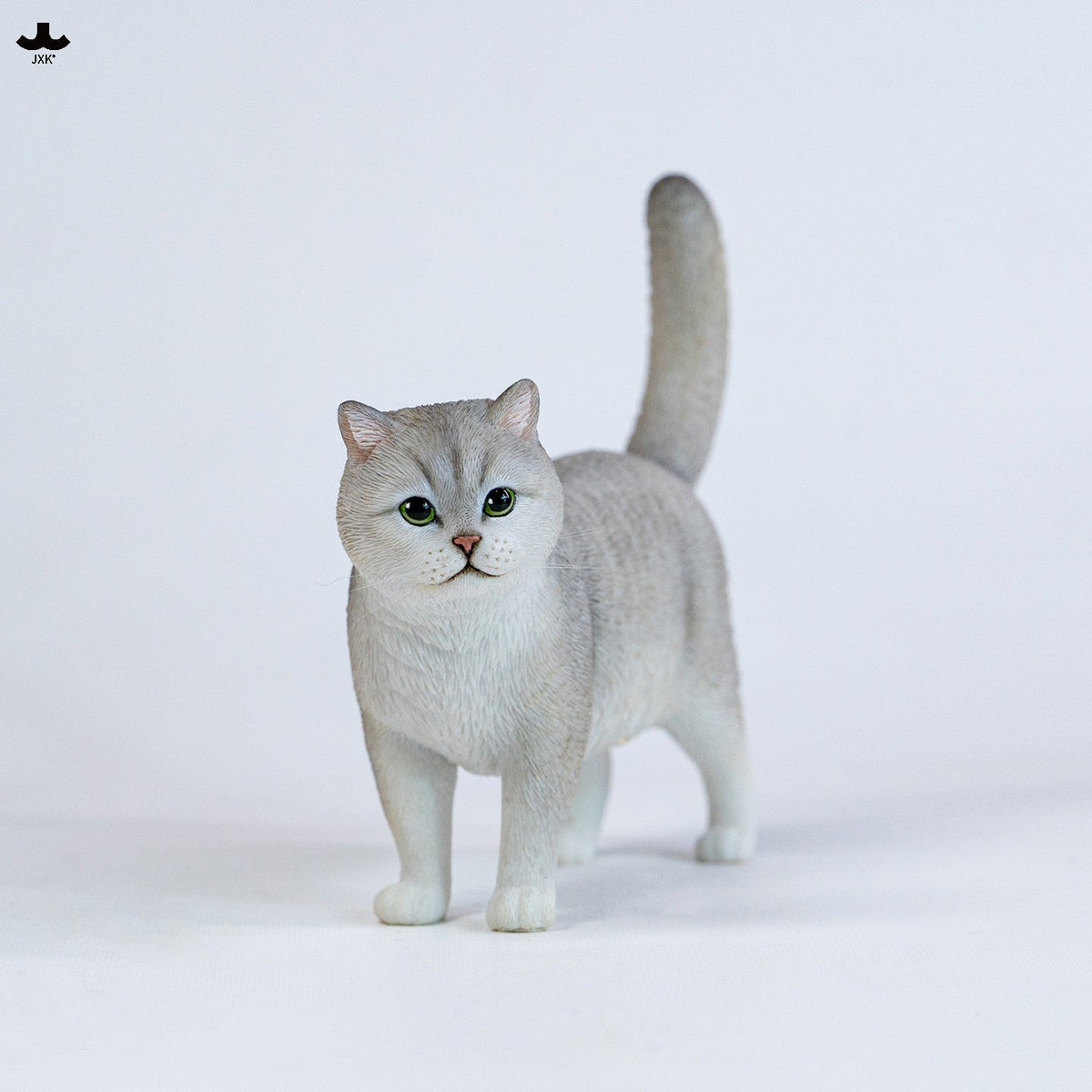 JXK365 金銀グラデーション猫 樹脂フィギュア（全2種）