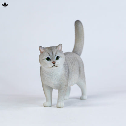 JXK365 金銀グラデーション猫 樹脂フィギュア（全2種）