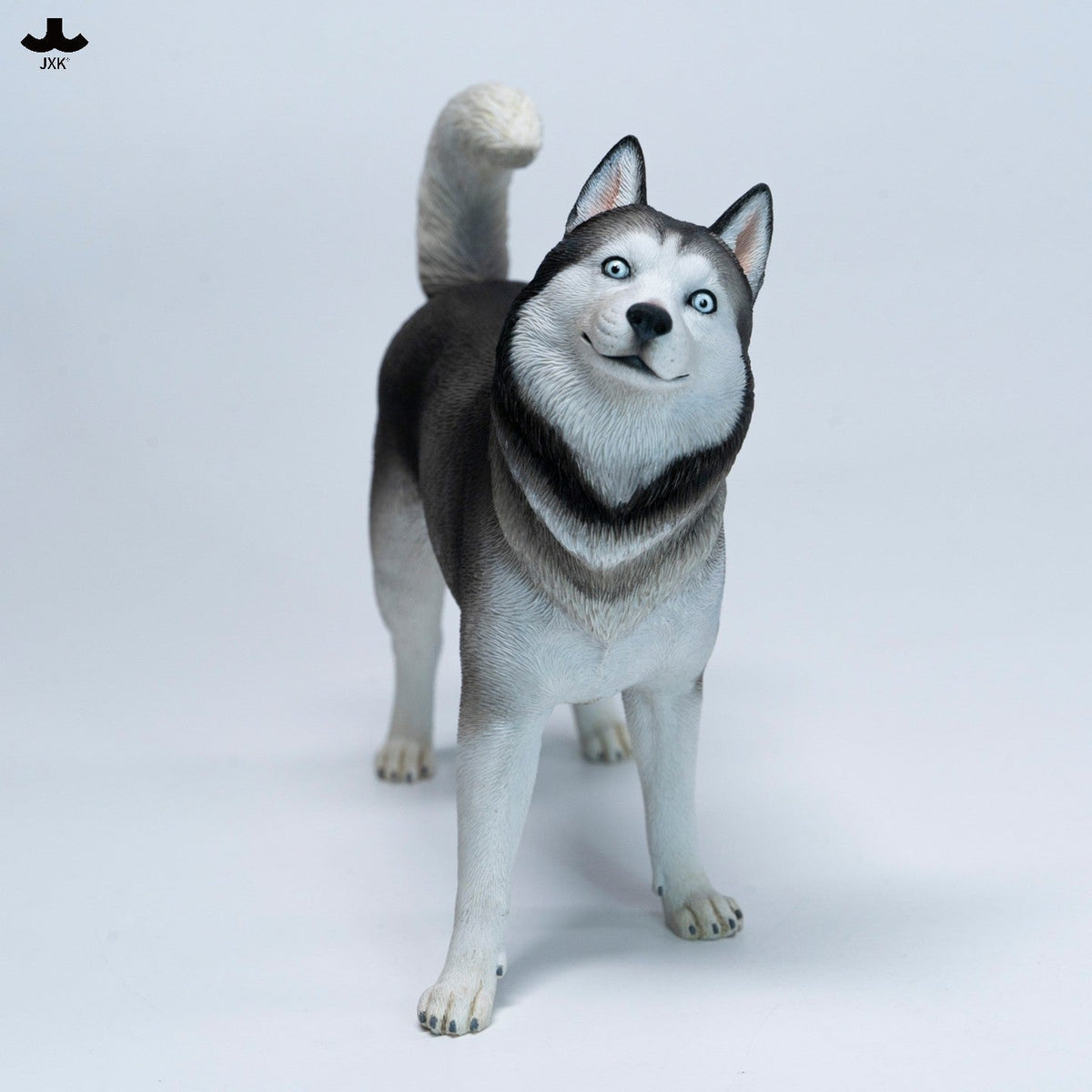 JXK381 ハスキー隊長 樹脂製犬フィギュア
