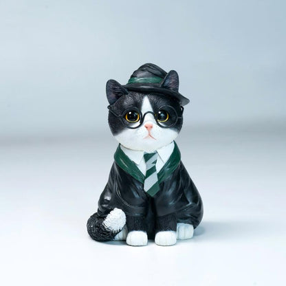 JXK332 学園魔法使い猫 樹脂フィギュア（眼鏡付き・全4種）
