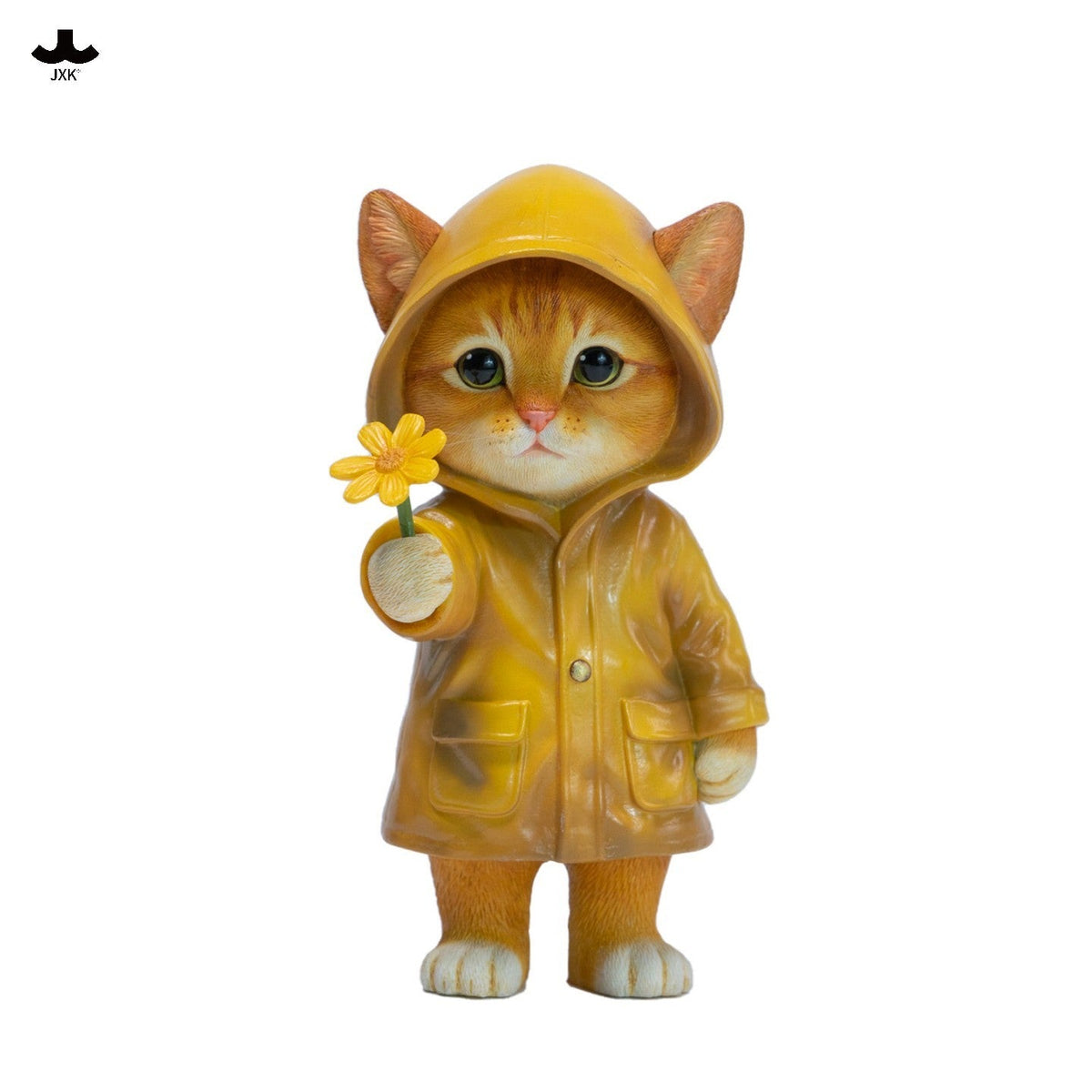 JXK380 雨の中の子猫 樹脂フィギュア
