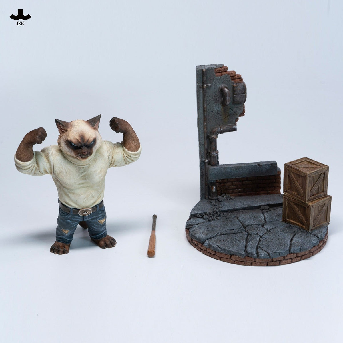 JXK377 ギャングキャット 用心棒ロッキー 樹脂フィギュア