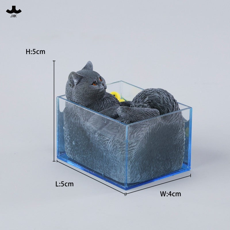 JXK340 泡風呂の猫 樹脂フィギュアセット（全4種）