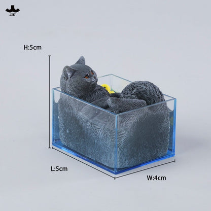 JXK340 泡風呂の猫 樹脂フィギュアセット（全4種）