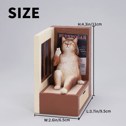 JXK317　窓辺でくゆらせる猫　　【予約】  JXK Studio出品