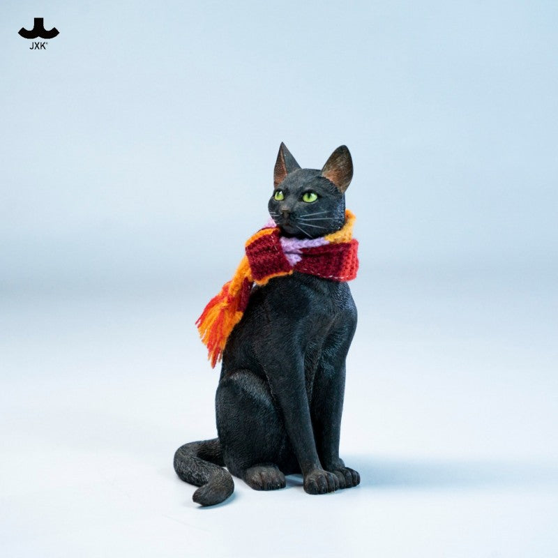 JXK327 黒猫・白猫 樹脂フィギュア（2種）